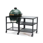 Big Green Egg Modular Nest + Expansion Frame + Distressed Acacia Shelves