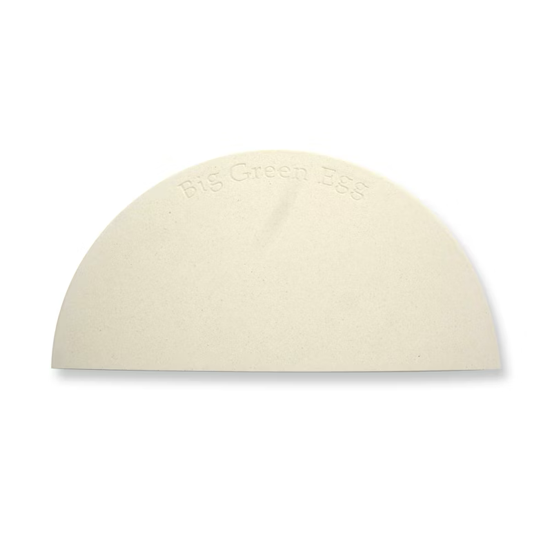 BIG GREEN EGG HALF MOON CERAMIC BAKING STONE